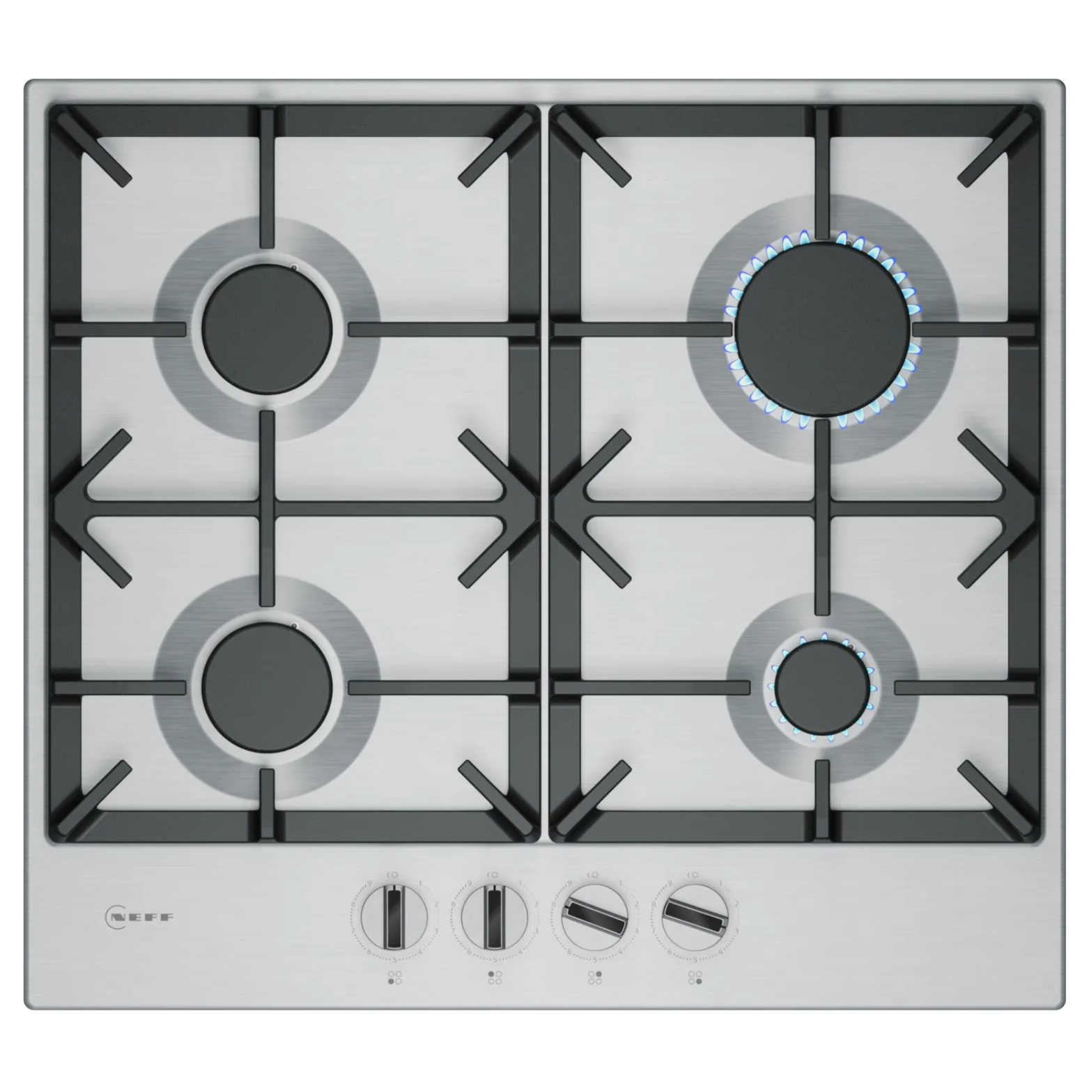 N 70, Table gaz, 60 cm, Inox NEFF T26CIP8N0 - vue 1