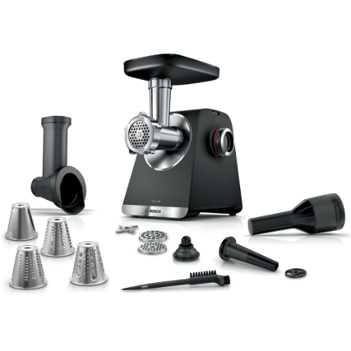 Série 6, Hachoir à viande, MultiPower, 2100 W, Noir, argent métallisé BOSCH MFWS640B - vue 2