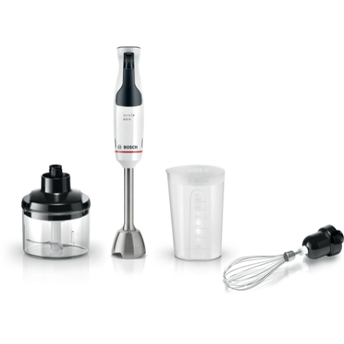 Série 4, Mixeur plongeant, ErgoMaster, 600 W, Blanc, BOSCH MSM4W221 - vue 1