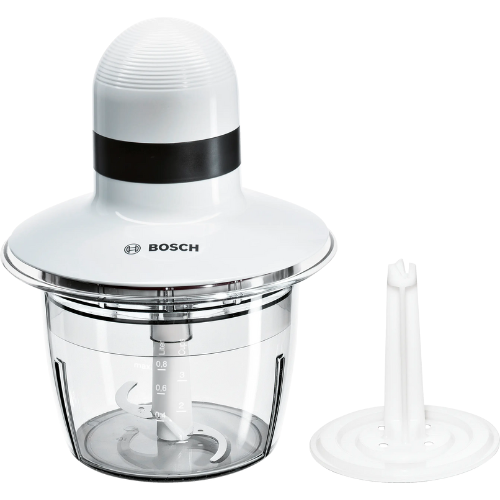 Mini hachoir, 400 W, Blanc, Anthracite BOSCH MMR08A1 - vue 1