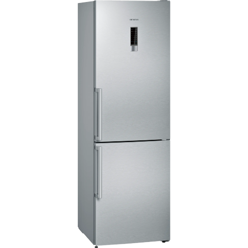 iQ300, Réfrigérateur combiné pose-libre, 186 x 60 cm, Inox SIEMENS KG36N7IEP - vue 1