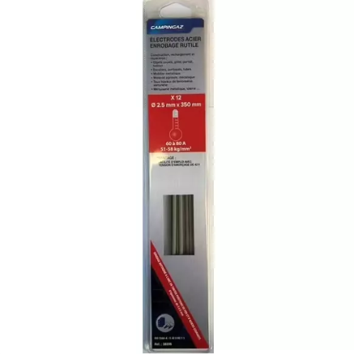 Electrodes CAMPINGAZ Acier D2.5 - vue 1
