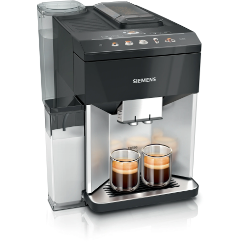 Machine à café tout-automatique, EQ500 integral, Argent naturel, Noir lustré, Réservoir d'eau SIEMENS TQ513R01 - vue 1