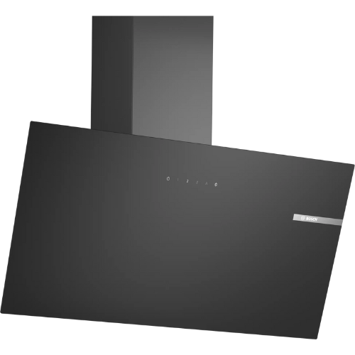 Série 2, Hotte murale, 80 cm, Noir avec finition en verre BOSCH DWK85DK60 - vue 1