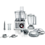 Robot culinaire, MultiTalent 8, 1250 W, Blanc, Inox brossé BOSCH MC812S814 - vue 1