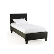 LIT MELBOURNE EN SIMILICUIR NOIR 90x190 cm Eurodesign 712N90 - vue 1