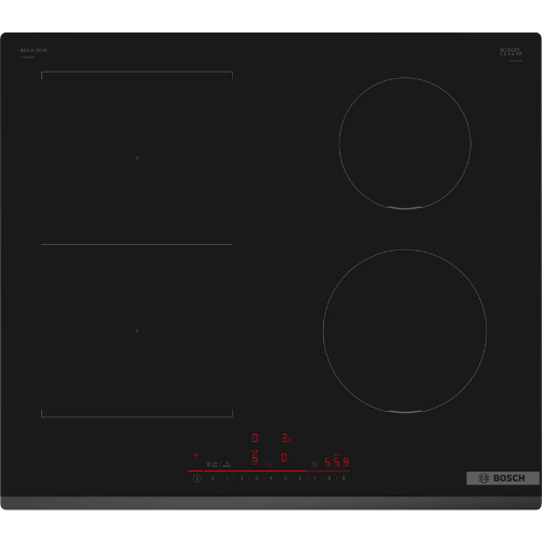 Série 6, Table à induction, 60 cm, Noir, sans cadre BOSCH PVS631HB1E - vue 1
