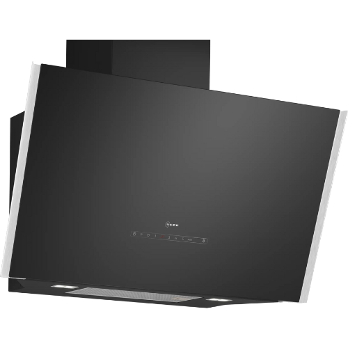 N 90, Hotte murale, 90 cm, Noir avec finition en verre NEFF D98IPT2S0