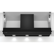 iQ500, Hotte design intégré, 90 cm, Noir avec finition en verre SIEMENS LJ97BAM60 - vue 1