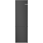 Série 4, Réfrigérateur combiné pose-libre, 203 x 60 cm, Acier brossé noir anti-traces, Total No Frost BOSCH KGN392XCF - vue 1