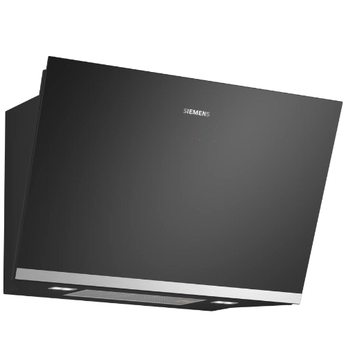 iQ500, Hotte murale, 80 cm, Noir avec finition en verre SIEMENS LC81JAN60 - vue 1