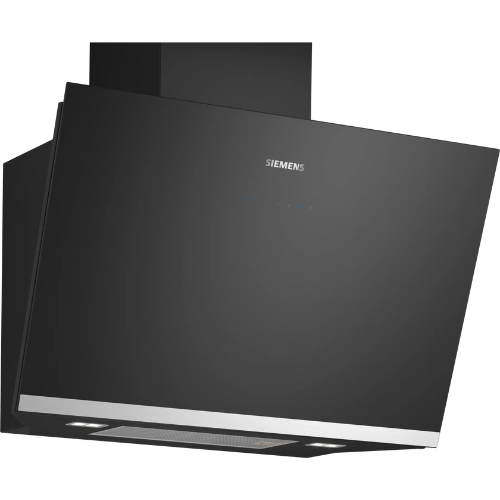 iQ500, Hotte murale, 80 cm, Noir avec finition en verre SIEMENS LC81KAN60 - vue 1