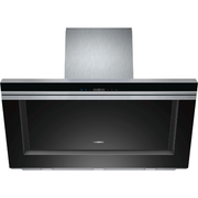 Hotte décorative inclinée noire 90cm SIEMENS LC91KB672 - vue 1