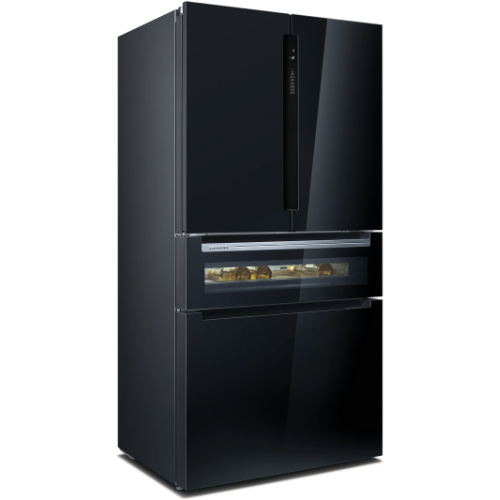 iQ700, Réfrigérateur multi-portes , 183 x 90.5 cm, Noir SIEMENS KF96RSBEA - vue 1