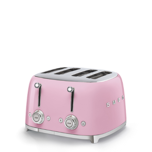 Toaster 4 tranches Smeg TSF03-Rose - vue 1