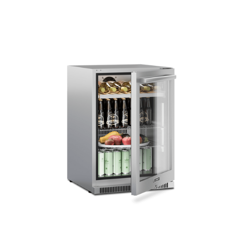 Centre de boissons d’extérieur en acier inoxydable pour une capacité maximale de 150 l, 220/240 V, conception verticale,