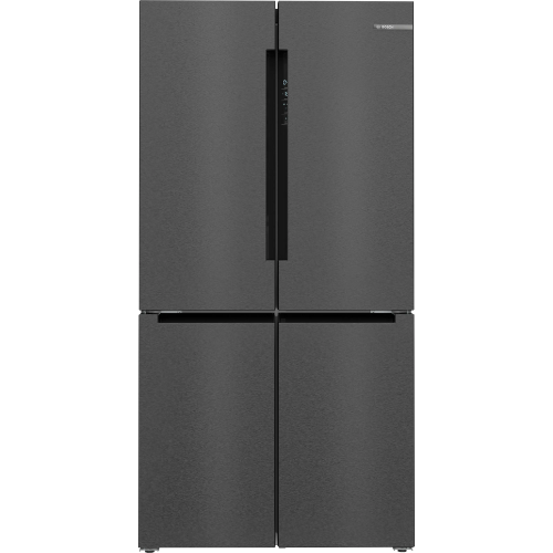 Série 4, Réfrigérateur multi-portes congélateur en bas, 183 x 90.5 cm, Acier brossé noir anti-traces, Total No Frost BOSCH KFN96AXEA