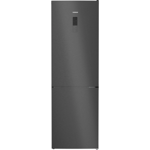 iQ300, Réfrigérateur combiné pose-libre, 186 x 60 cm, Acier inox noir KG36NXXDF SIEMENS - vue 1