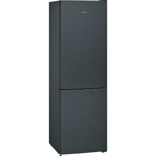 iQ300, Réfrigérateur combiné pose-libre, 186 x 60 cm, Acier inox noir SIEMENS KG36NXXEA - vue 1