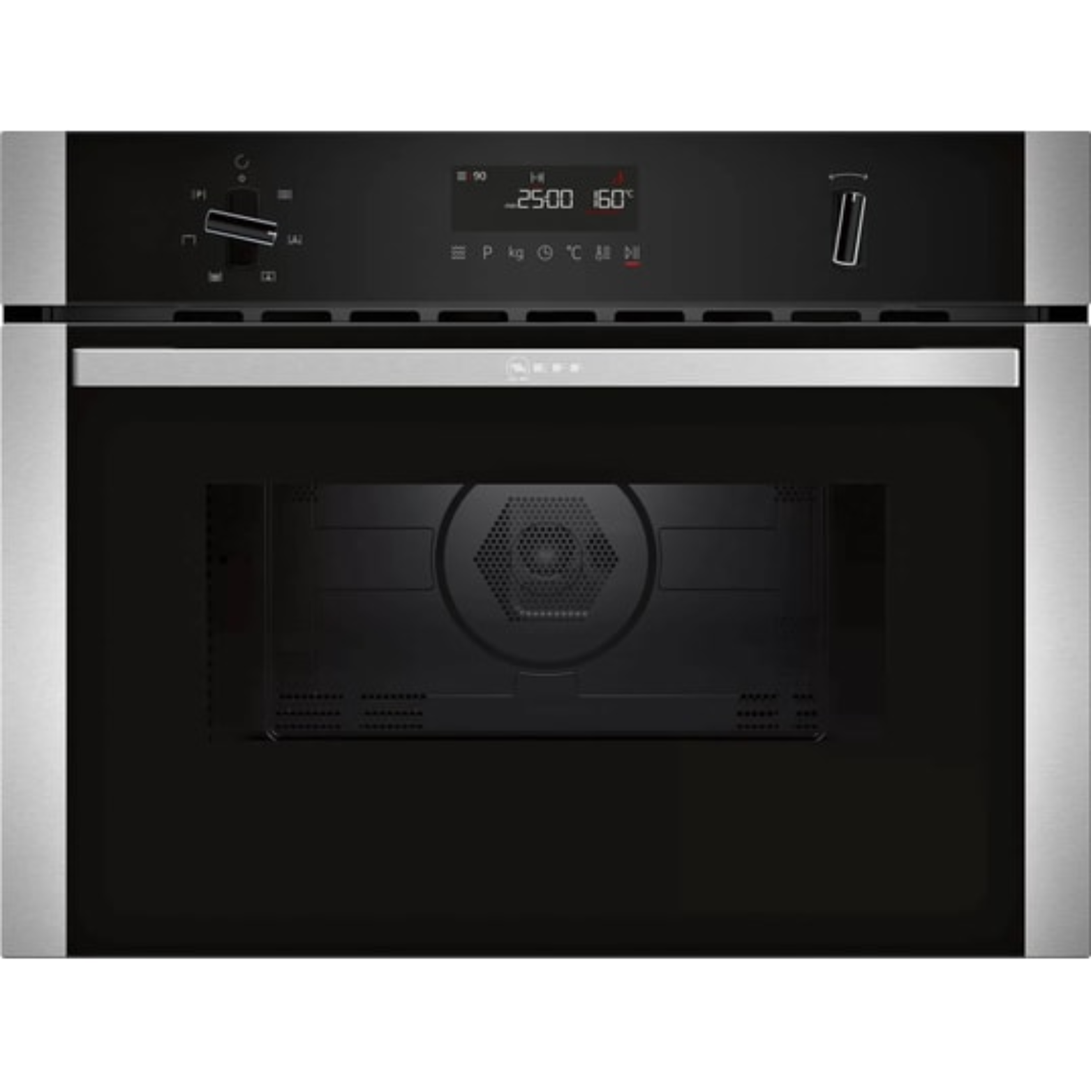 Four intégrable compact avec fonction micro-ondes inox Neff C1AMG84N0 - vue 1