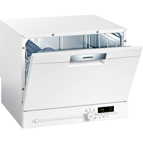 iQ300, Lave-vaisselle compact pose-libre, 55 cm, Blanc, SIEMENS, SK26E222EU - vue 1