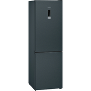 iQ300, Réfrigérateur combiné pose-libre, 186 x 60 cm, Black stainless steel SIEMENS KG36N7XEA - vue 1