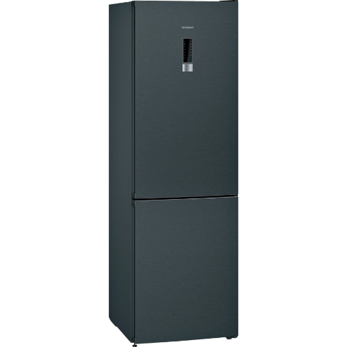 iQ300, Réfrigérateur combiné pose-libre, 186 x 60 cm, Black stainless steel SIEMENS KG36N7XEA - vue 1