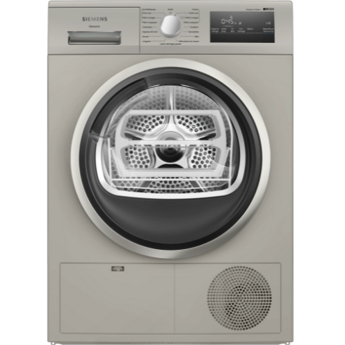 iQ300, Sèche-linge pompe à chaleur, 8 kg, Silver inox SIEMENS WT45HVX1FR - vue 1