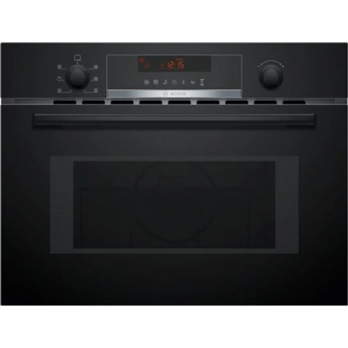 Série 4, Four combine micro-ondes avec hot air, 60 x 45 cm, Noir BOSCH CMA583MB0 - vue 1