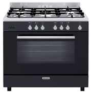 Cuisinière Gaz Catalyse 90 x 60cm Noire Glem GE960CMBK2 - vue 1