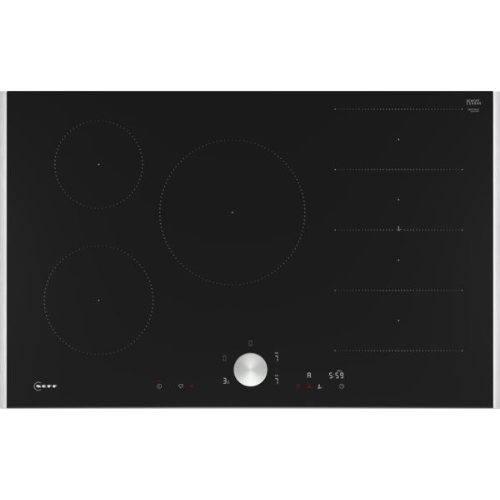 N 90, Table à induction, 80 cm, Noir, avec cadre NEFF T68TTY4L0 - vue 1