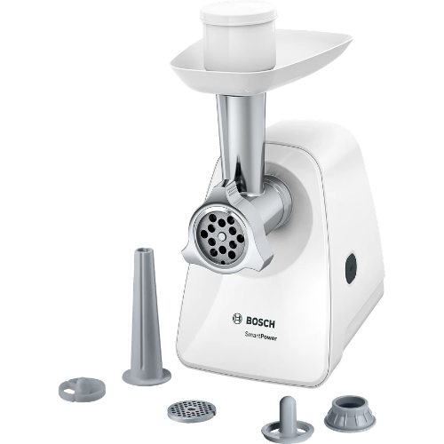 Hachoir à viande, SmartPower, 1500 W, Blanc, blanc BOSCH MFW2520W - vue 1