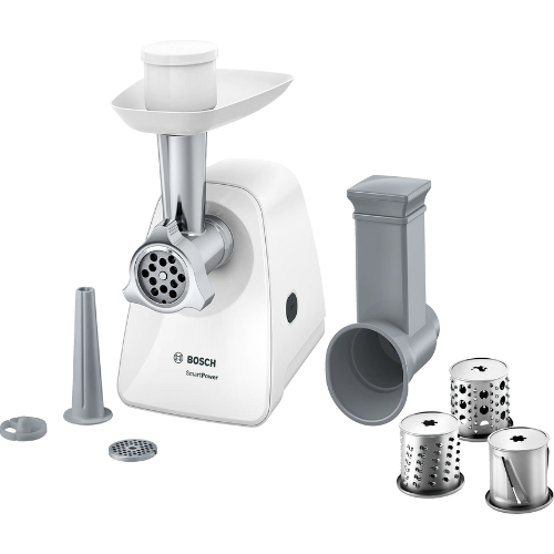 Hachoir à viande, SmartPower, 1500 W, Blanc, blanc BOSCH MFW2514W - vue 1