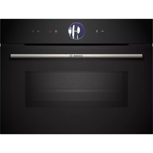 Série 8, Four intégrable compact avec fonction micro-ondes, 60 x 45 cm, Noir BOSCH CMG7761B1 - vue 1