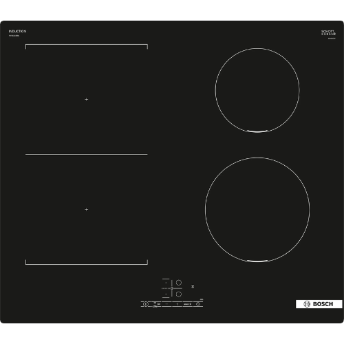 Série 4, Table à induction, 60 cm, Noir, sans cadre BOSCH PVS611BB6H - vue 1