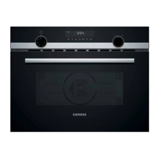 iQ500, Four combine micro-ondes avec hot air, 60 x 45 cm, Inox SIEMENS CM585AGS1 - vue 1
