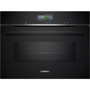 iQ700, Four intégrable compact avec fonction micro-ondes, 60 x 45 cm, Noir SIEMENS CM776G1B1 - vue 1