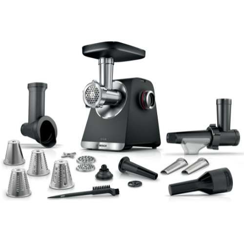 Série 6, Hachoir à viande, MultiPower, 2100 W, Noir, argent métallisé BOSCH MFWS660B - vue 1