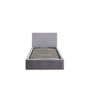 LIT COFFRE MAIA COTELE GRIS 90x190cm EURODESIGN L91CT-G90 - vue 1
