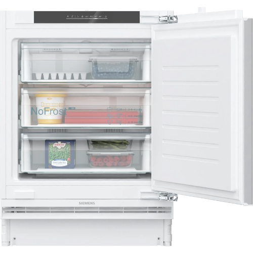 iQ500, Congélateur intégrable, 82 x 59.8 cm, Charnières pantographes softClose SIEMENS GU21NADE0 - vue 1