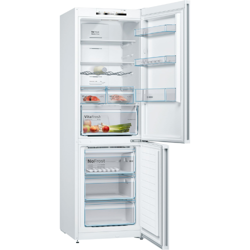 Réfrigérateur-Congélateur Combiné Pose-Libre Série 4 Blanc BOSCH KGN36VWED - vue 1