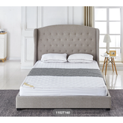 LIT BERGERAC TAUPE 160x200 cm EURODESIGN 1102T160 - vue 1