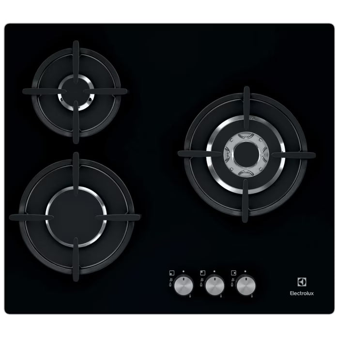 Plaque de cuisson Gaz Série 600 Gas on Glass 60 cm ELECTROLUX EGT6633NOK