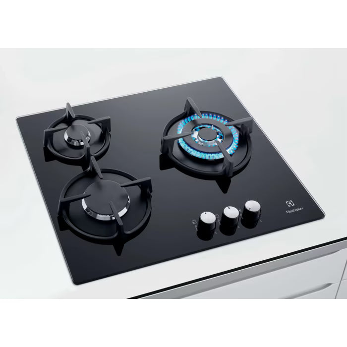 Plaque de cuisson Gaz Série 600 Gas on Glass 60 cm ELECTROLUX EGT6633NOK