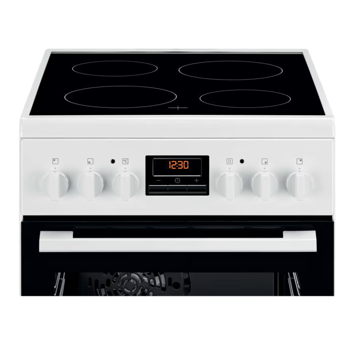 Cuisinière Vitrocéramique 50x60 4 foyers Multifonction ELECTROLUX LKR524288W