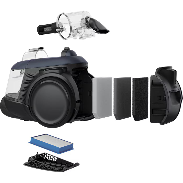 Aspirateur traîneau bleu denim sans sac Clean 600 ELECTROLUX EL61C3DB