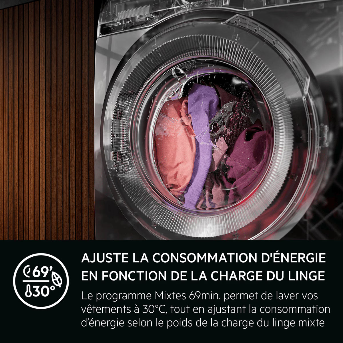Lave-linge hublot Pose-libre Série 7000 12 kg AEG LFR73A124LV