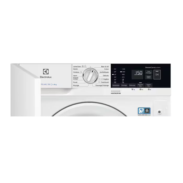 Lave-linge hublot Encastrable PerfectCare 700 8 kg ELECTROLUX EW7F1482BI