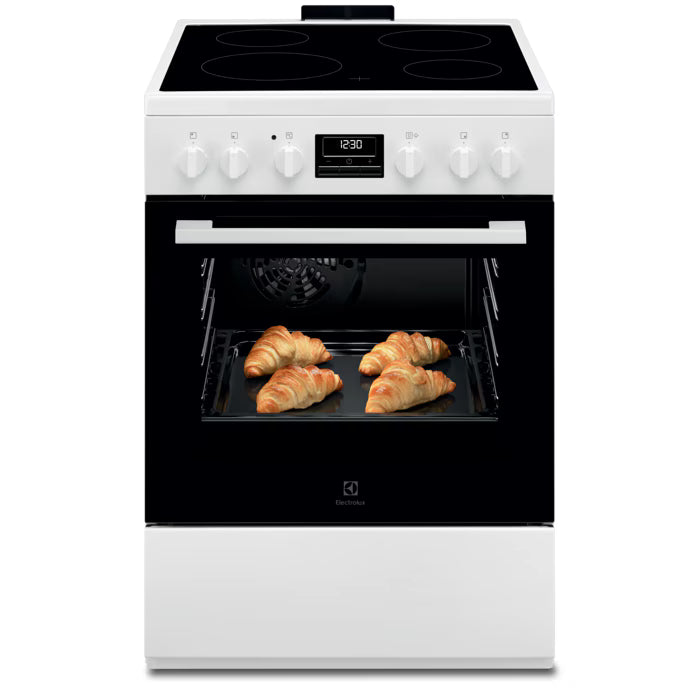 Cuisinière Vitrocéramique 60x60cm 4 foyers SteamBake ELECTROLUX LKR664177W