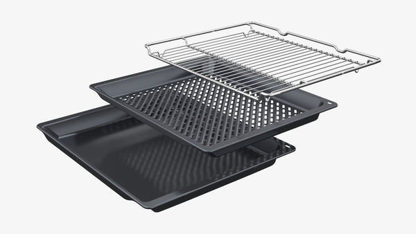 Série 4, Four encastrable, 60 x 60 cm, Inox BOSCH HBA572BS3F